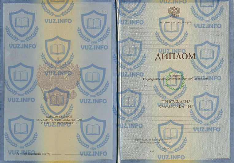Диплом высшего образования 2009 года - ООО Знак г. Москва